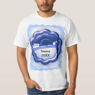 T-shirt bleu Tone Grad Casquette personnalisé