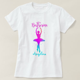 T-shirt bleu turquoise rose