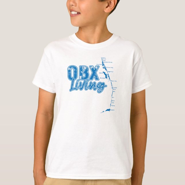 T-shirt Bleu Vivant OBX (Devant)