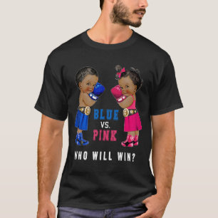 T-shirt Bleu vs rose Ethnic Boxing Babies Genre Reveillez