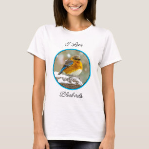 T-shirt Bleuet de l'Est en neige - Photo originale