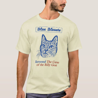 T-shirt Bleuets bleu a renversé la malédiction de la