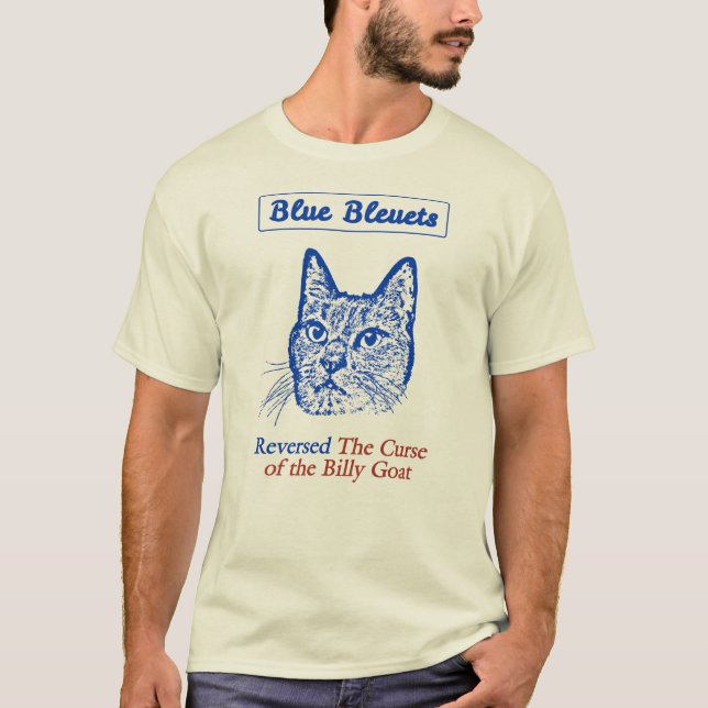 T-shirt Bleuets bleu a renversé la malédiction de la (Devant)