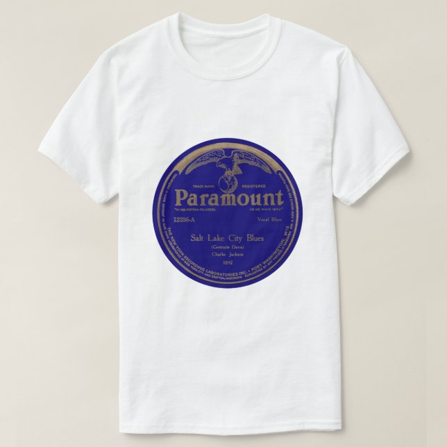 T-shirt Bleus" Charlie Jackson PARAMOUNT "de Salt Lake (Design devant)