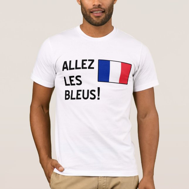 T-shirt Bleus d'Allez Les (Devant)
