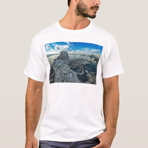 T-shirt Bleus mono de lac