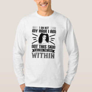 T-shirt BLM Coiffure et âme de peau qui vit à l'intérieur