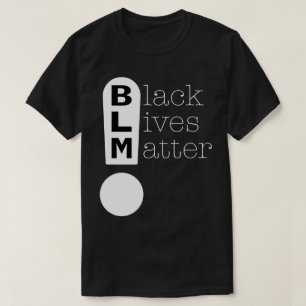 T-shirt BLM Exclamation Mark Black Lives Matt Light
