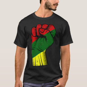T-shirt BLM Poing Black History Mois Melanin Pride Africai