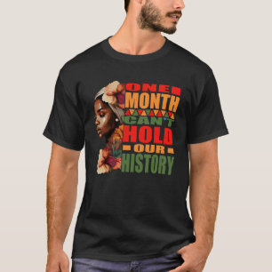 T-shirt BLM un mois ne peut pas retenir notre histoire