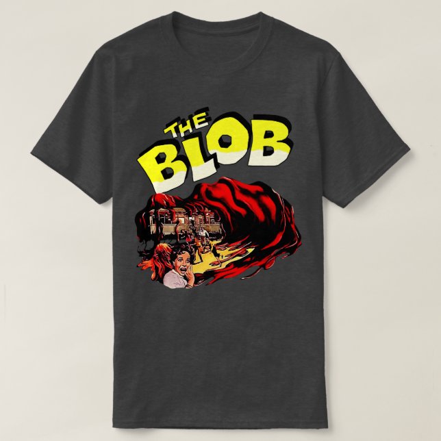 T-shirt BLOB Retro Cult Classic Horror Fan Art (Design devant)