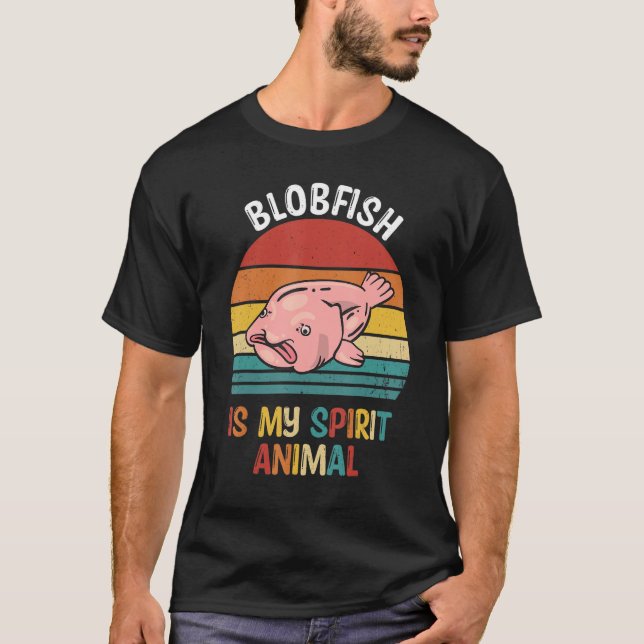 T-shirt Blobfish Est Mon Esprit Animal Blobfish (Devant)