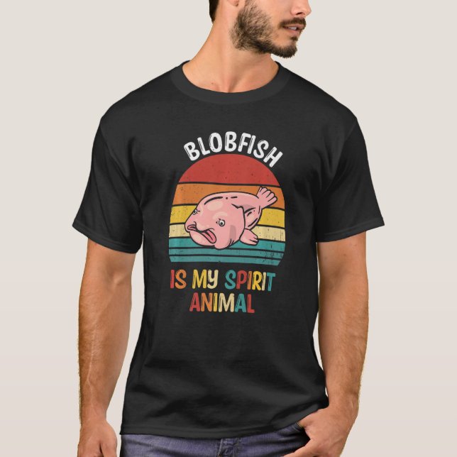 T-shirt Blobfish Est Mon Esprit Animal Blobfish (Devant)