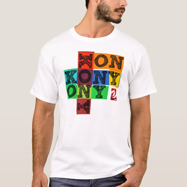T-shirt Bloc de couleur de Kony 2012 (Devant)
