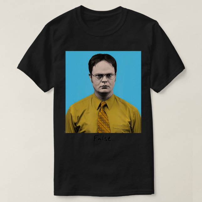 T-shirt Bloc de couleurs Office Dwight False (Design devant)