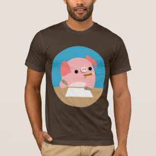 T-shirt bloc du petit de bande dessinée du "auteu