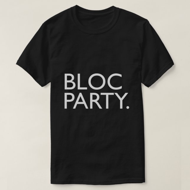 T-shirt BLOC PARTY logo de bande white62.png (Design devant)