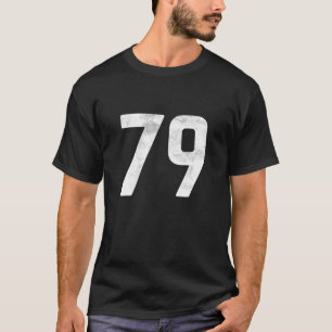 T-shirt Bloc Sportif Numéro 79 Pour Le Baseball De Footbal