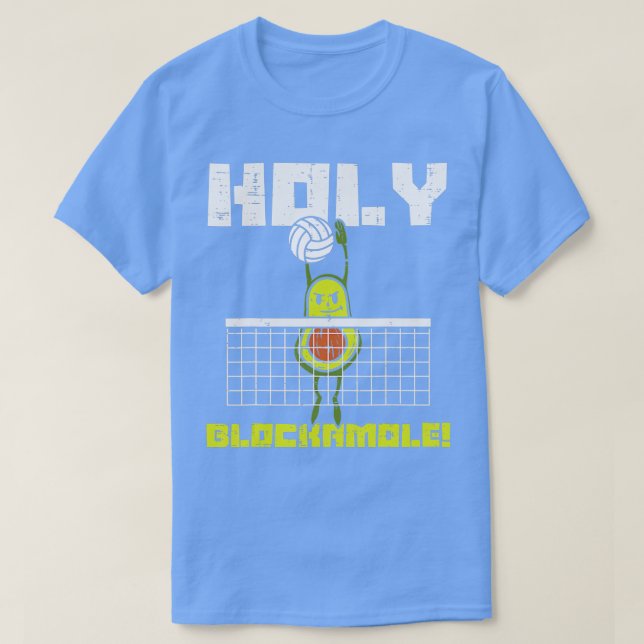 T-shirt Blocage du joueur de volley-ball de Holy Blockamol (Design devant)