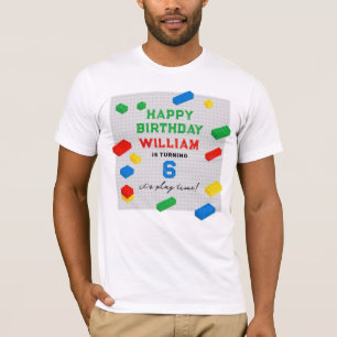 T-shirt Blocs colorés Anniversaire de enfant Papa