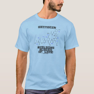 T-shirt Blocs constitutifs d'oxytocine de l'amour (chimie)
