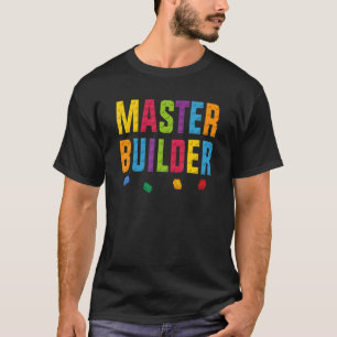 T-shirt Blocs Construire des briques Constructeur principa