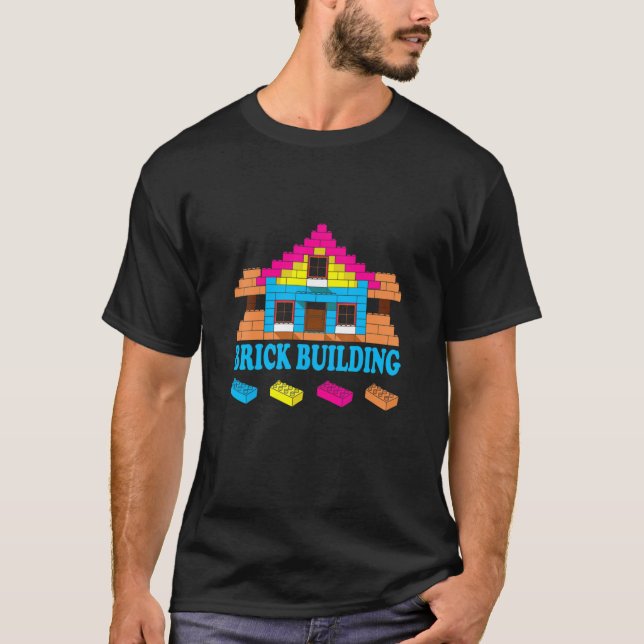 T-shirt Blocs de construction en briques Briques Jouets Ma (Devant)
