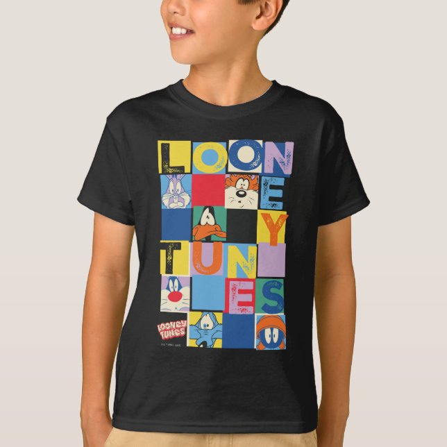 T-shirt Blocs de contrôle de caractères LOONEY TUNES™ (Devant)