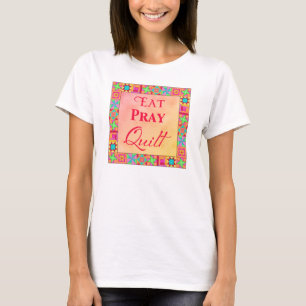 T-shirt Blocs de courtepointe Art Manger de courtepointe j
