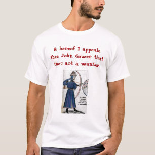 T-shirt Blog de Chaucer : Gower = Wankere