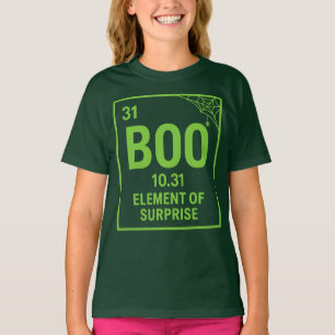 T-shirt BLOG drôle Table périodique Halloween Pun Shirt