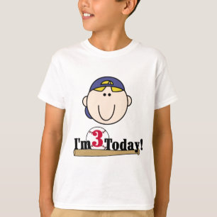 T-shirt Blond Boy Baseball 3e anniversaire
