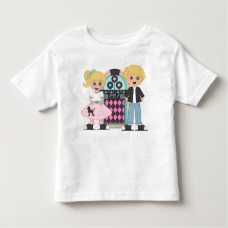 T-shirt blond d'houblon de chaussette d'enfants