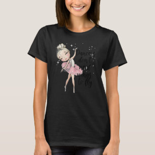 T-shirt Blonde Ballet Danseuse Filles Ballerina Dance Clas