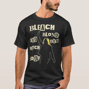 T-shirt Blonde Bleach Bad Bâti Bouton Corps 1