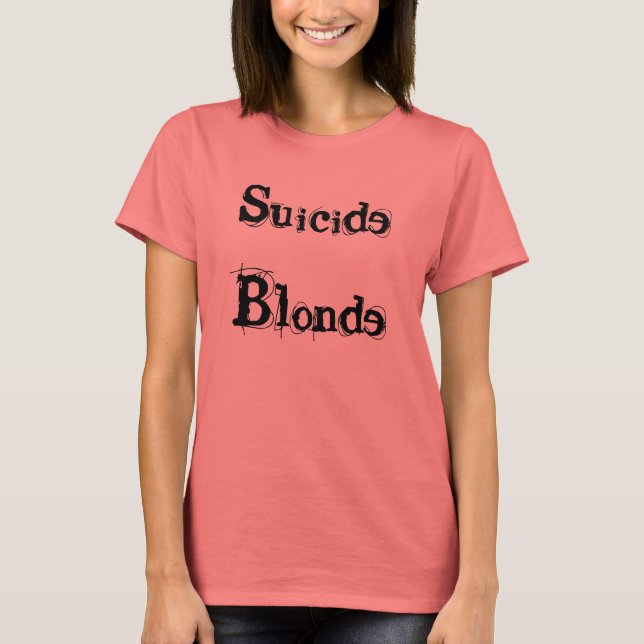 T-shirt Blonde du suicide (Devant)