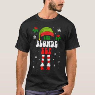 T-shirt Blonde Elf Noël Famille Correspondances Xmas Group