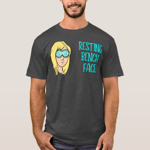 T-shirt Blonde face du banc de repos
