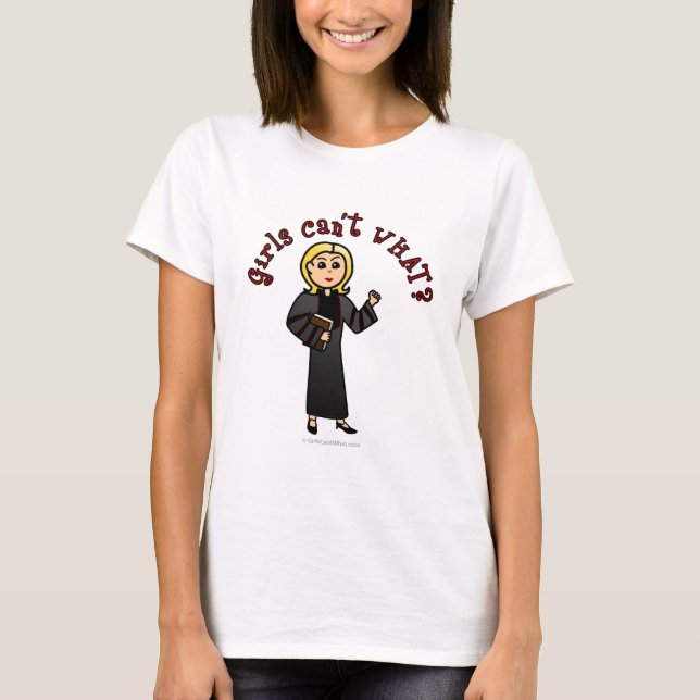 T-shirt Blonde Pastor Girl (Devant)