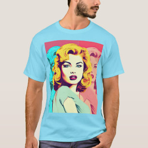 T-shirt Blonde Pop Art Girl