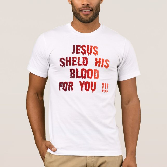 T-shirt Blood for you Rouge TRANS PNG (Devant)