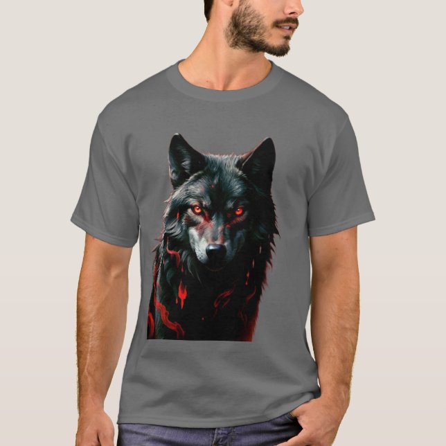T-shirt Blood Moon plein solitaire (Devant)
