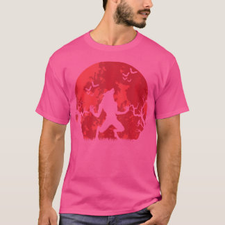 T-shirt Blood Moon Werewolf Full Moon Halloween Werewolf
