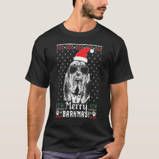 T-shirt Bloodhal Merry Barkmas Noël Gif