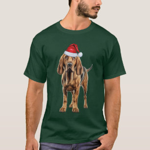 T-shirt Bloodhound Amoureux des chiens Funny Noël