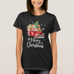 T-shirt Bloodhound Rides Camion Rouge Pajama de Noël