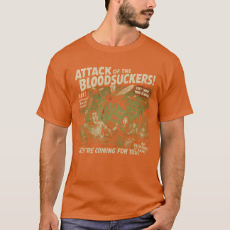 T-shirt Bloodsuckers Attaquer Mosquitos Poster vidéo Vinta