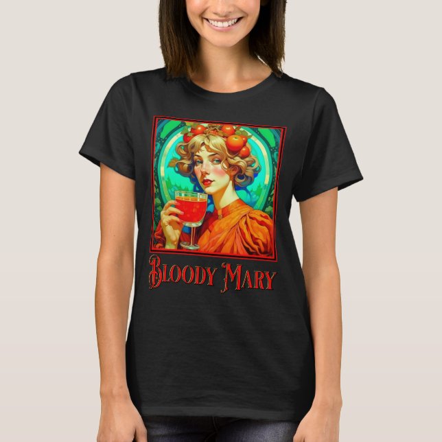 T-shirt Bloody Mary Art Nouveau (Devant)