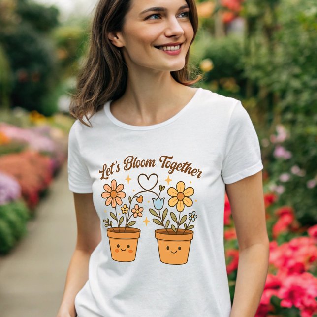 T-shirt Bloom Together - Joli Amour Plante (Créateur téléchargé)