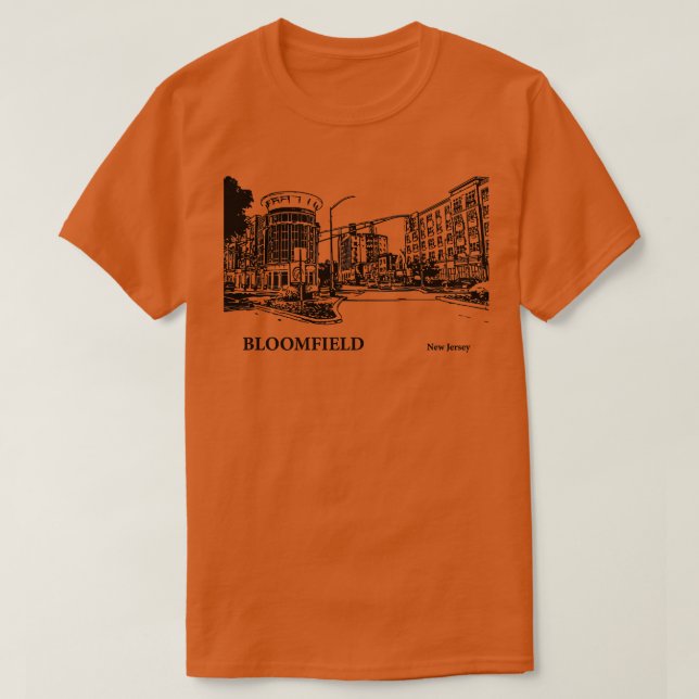 T-shirt Bloomfield New Jersey 3 (Design devant)